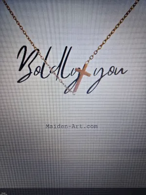 14K Gold Necklace | Gold Plated Cross Pendant Necklace