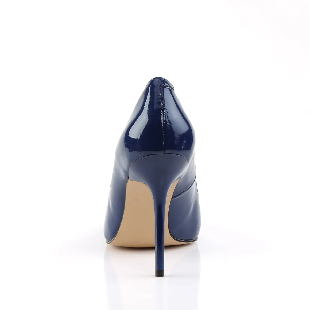 4 Inches Navy Blue Classic Stilettos