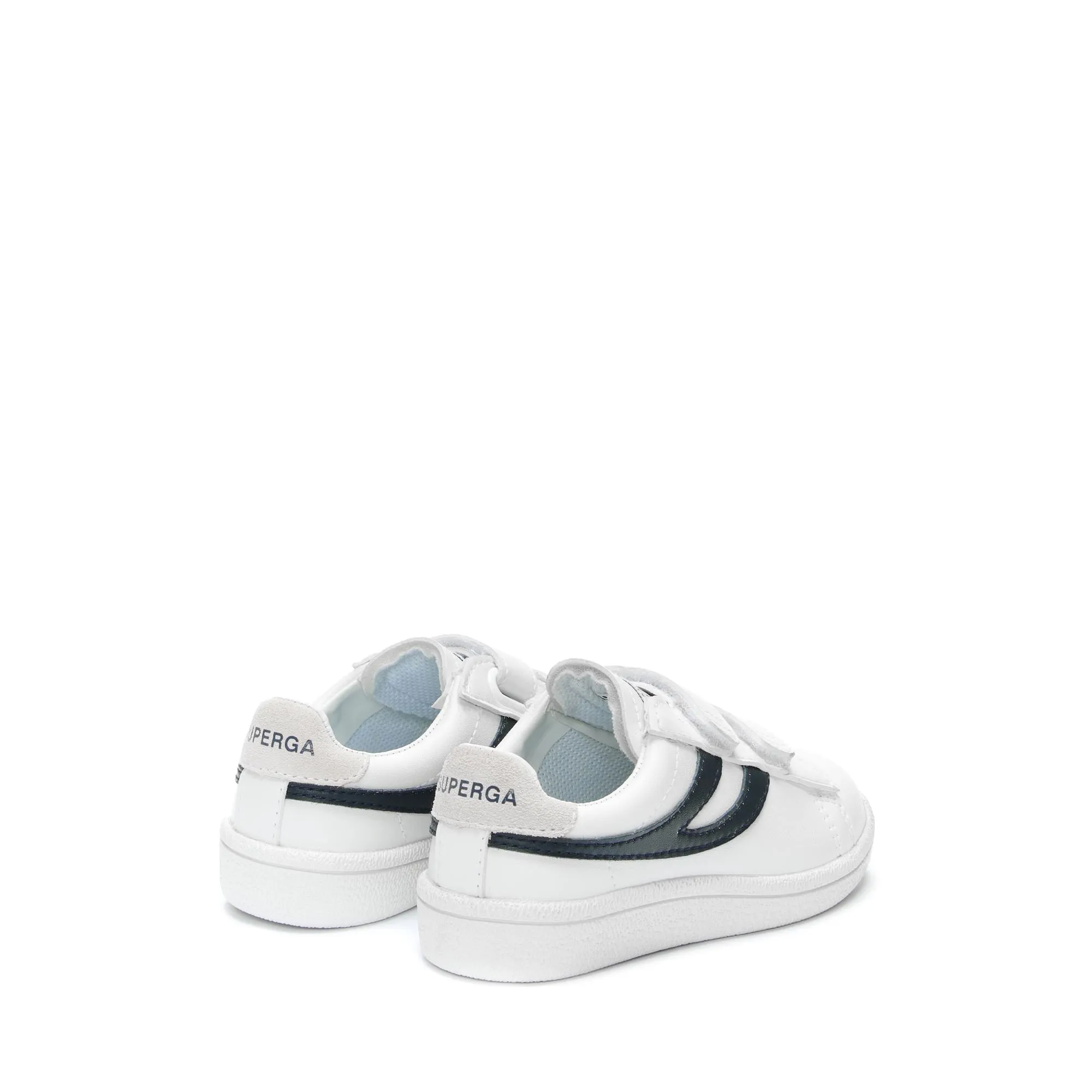4832 KIDS STRAPS MATCH - Sneakers - Low Cut - Kid unisex - WHITE-BLUE NAVY