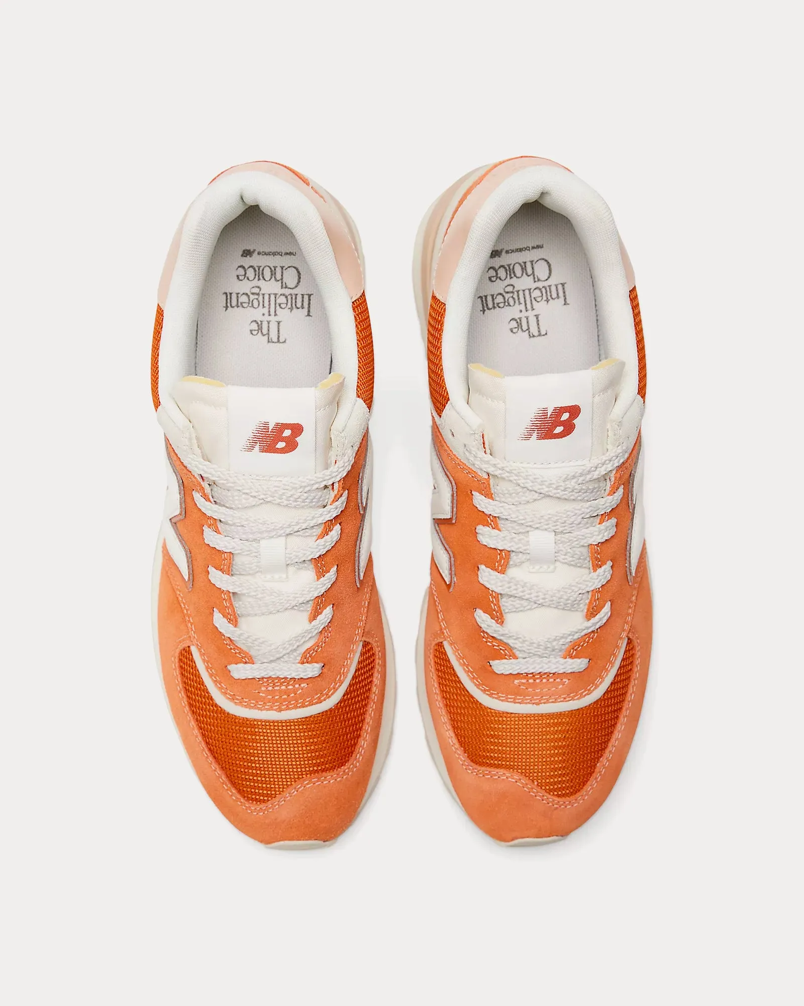 574 Brown / White Low Top Sneakers