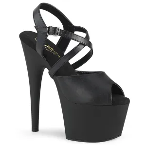 7 Inch Heel ADORE-724 Black Pu