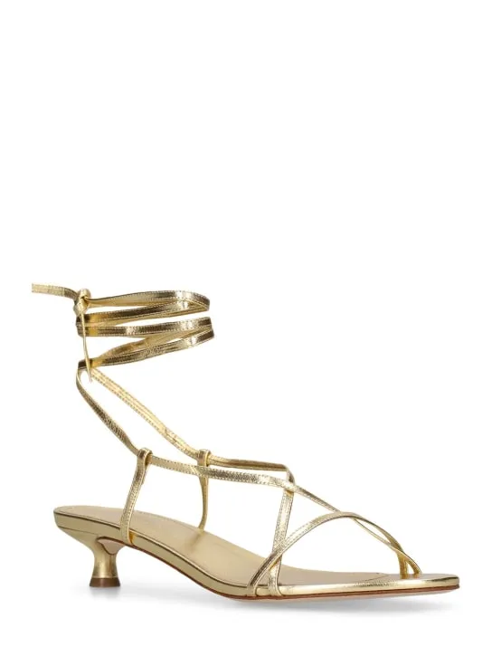 Aeyde   35mm Paige laminated leather sandals 