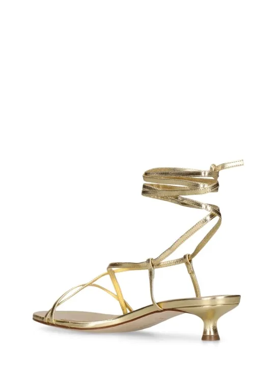 Aeyde   35mm Paige laminated leather sandals 