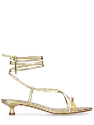Aeyde   35mm Paige laminated leather sandals 