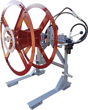 Agrishield Hydraulic 3pt. Universal Winder | Tape/Tube & Wire Winder | For Skid Steer & Tractors