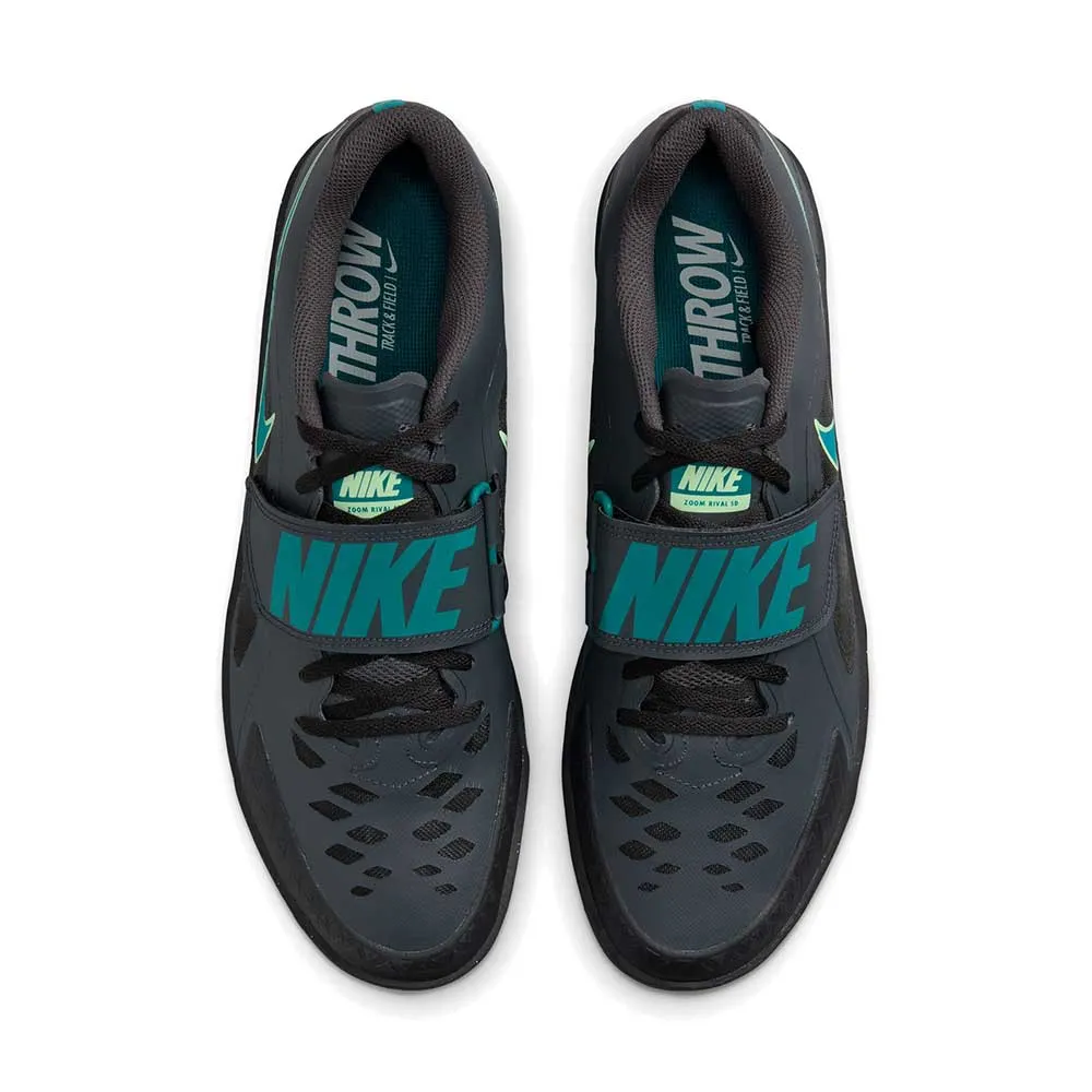 All Gender Nike Zoom Rival SD 2 Track Spike - Black/Volt/Electric Algae/Bright Spruce