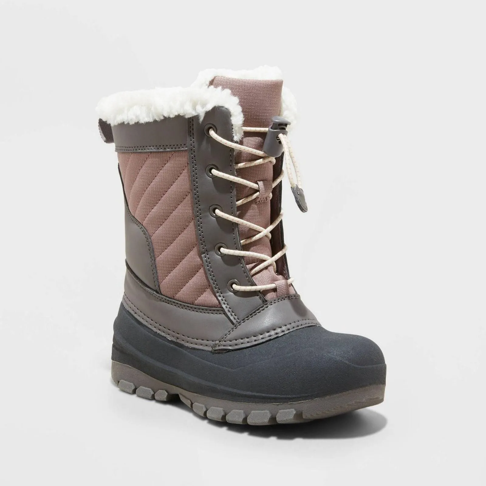 All In Motion Girls Skylar Winter Boots 88236452 Blush Brown Black 4