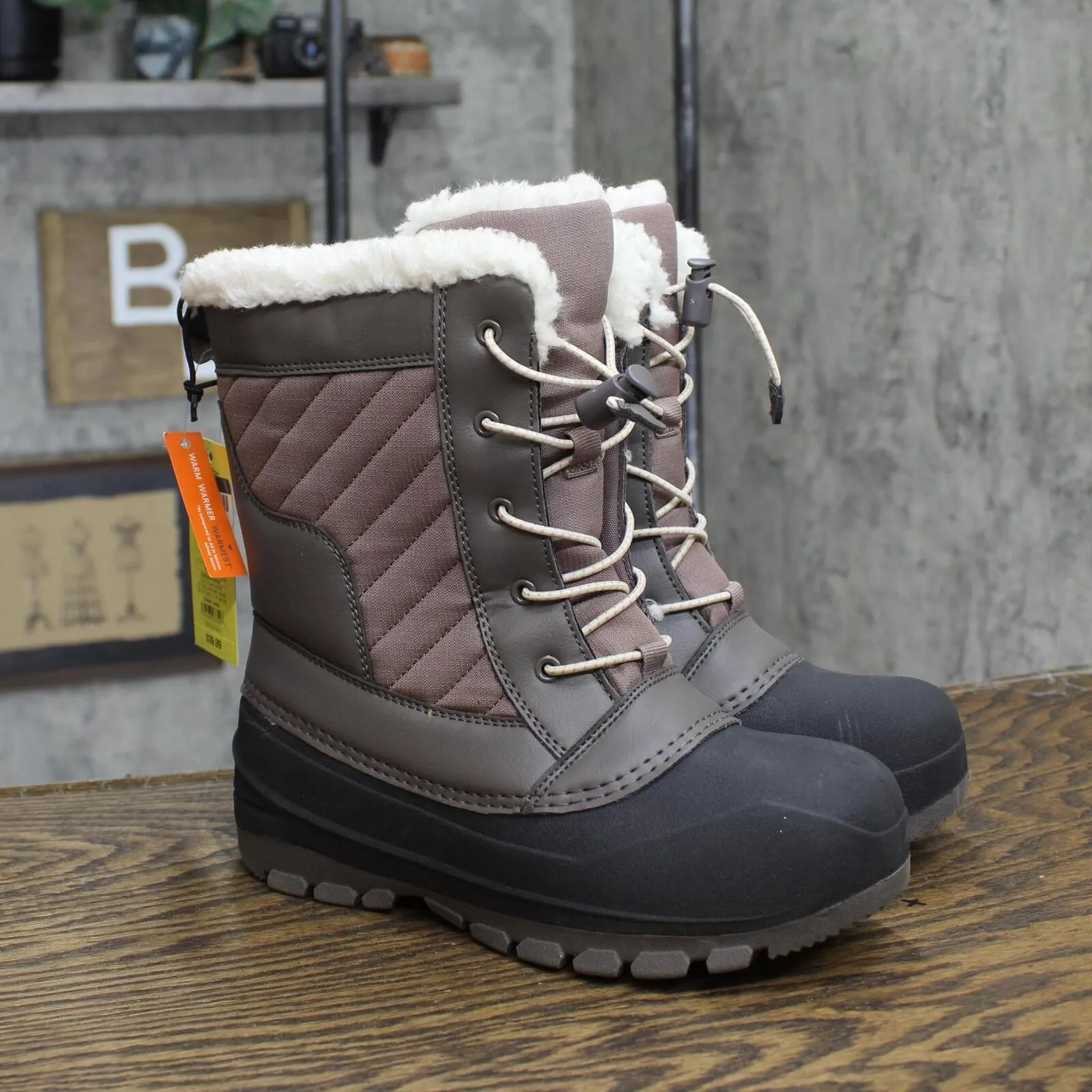 All In Motion Girls Skylar Winter Boots 88236452 Blush Brown Black 4