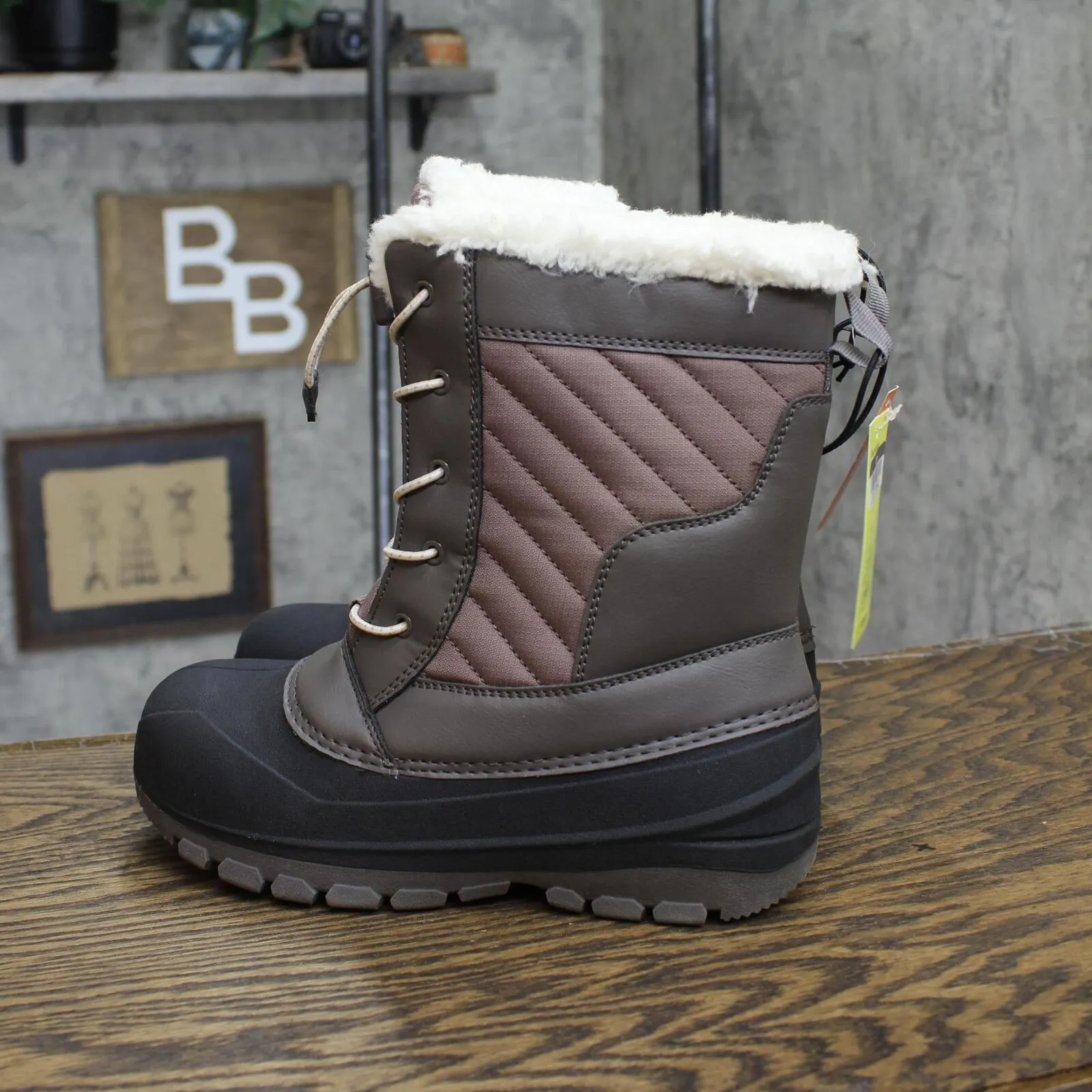 All In Motion Girls Skylar Winter Boots 88236452 Blush Brown Black 4