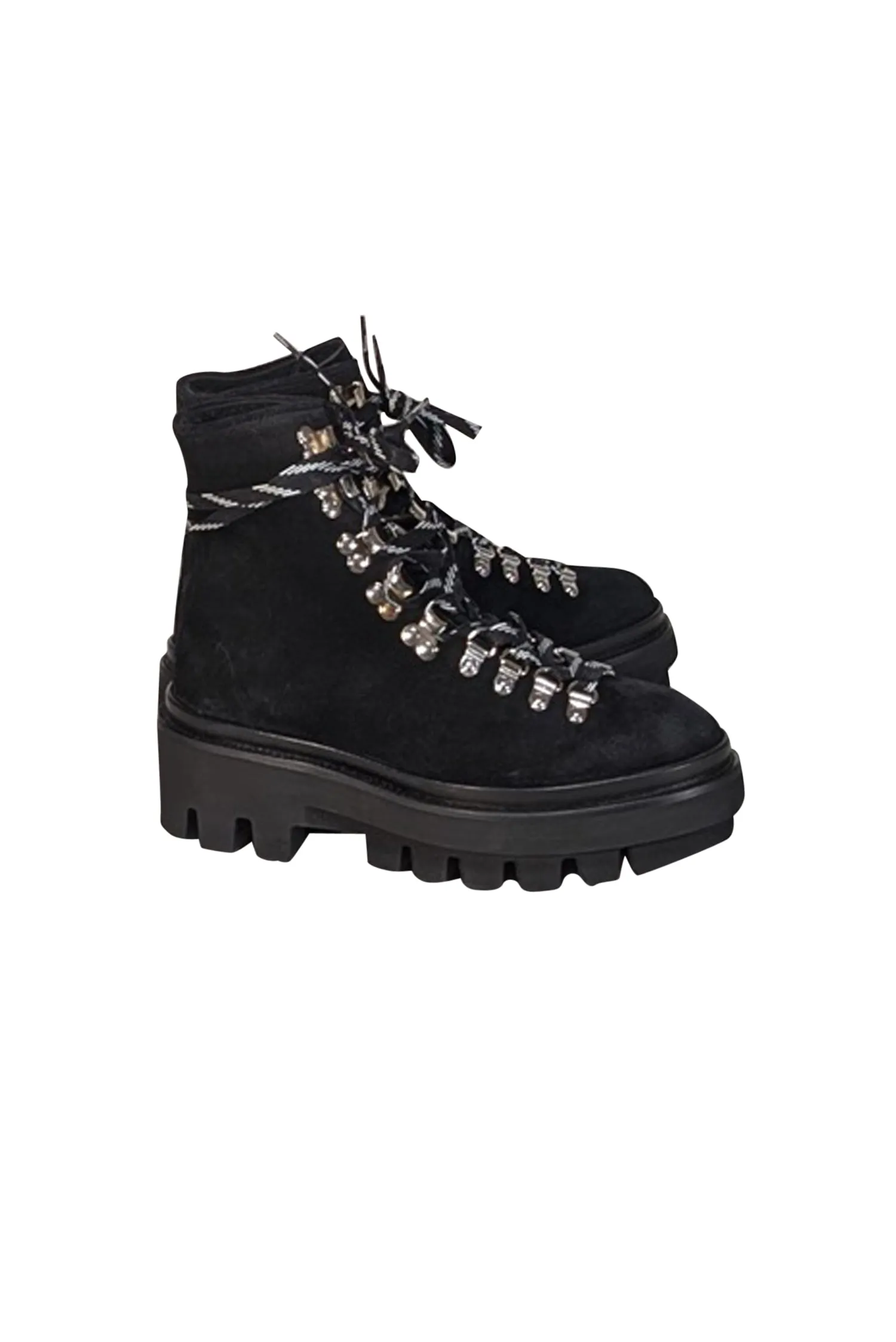 All Saints - Black "Wanda" Shearling Booties Sz 8