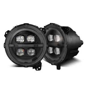 AlphaRex NOVA Series LED Projector Headlights - Jeep Wrangler/Gladiator 18-24