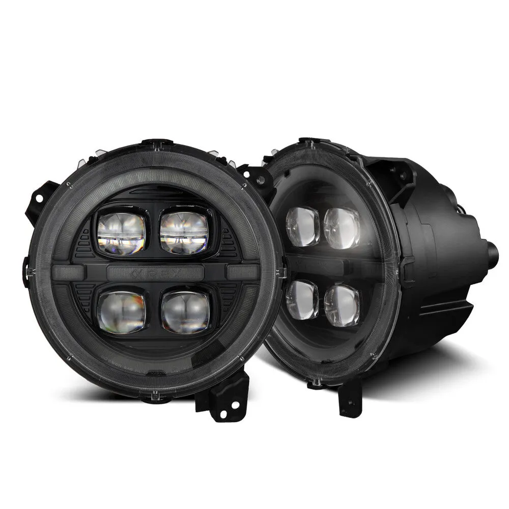 AlphaRex NOVA Series LED Projector Headlights - Jeep Wrangler/Gladiator 18-24