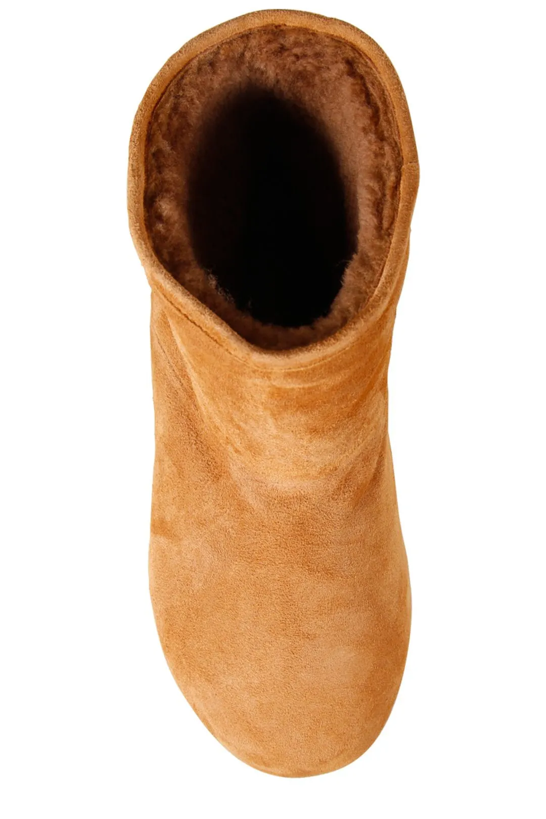 Amina Muaddi Heidi Shearling Boots