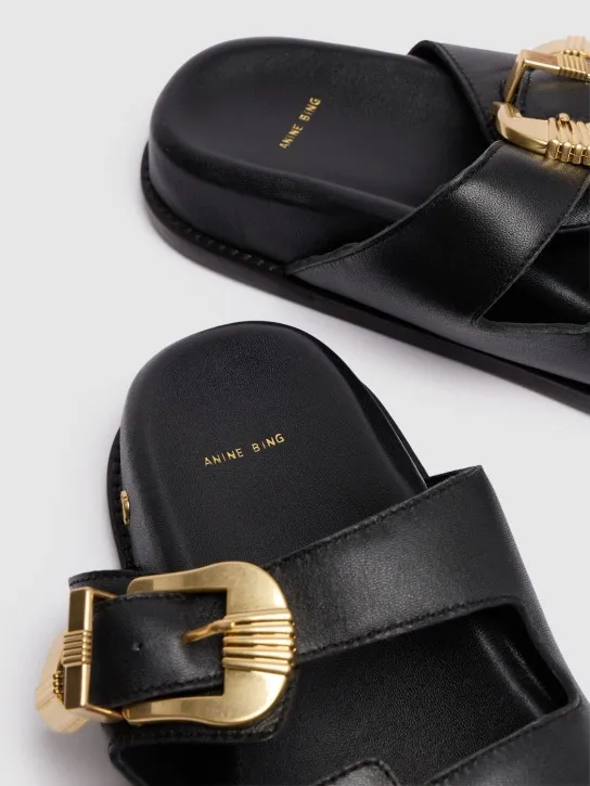 ANINE BING   10mm Waylon leather sandals 