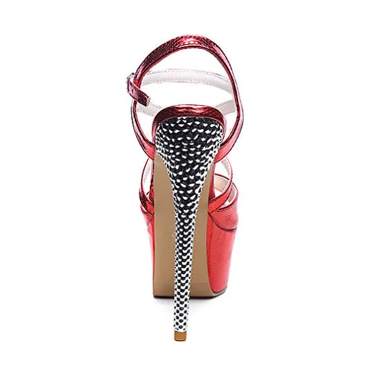 Ankle Strap Gladiator Sandals Platform High Heels Shoes Woman 1939