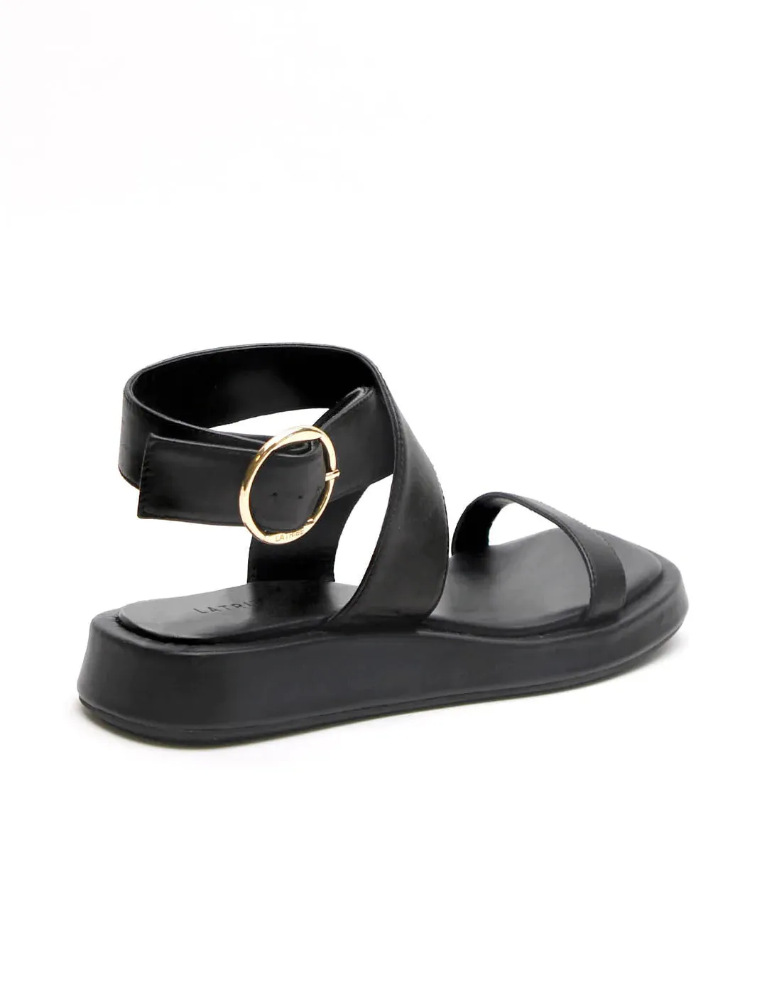 Ankle Wrap Sandal | Black
