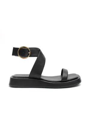 Ankle Wrap Sandal | Black