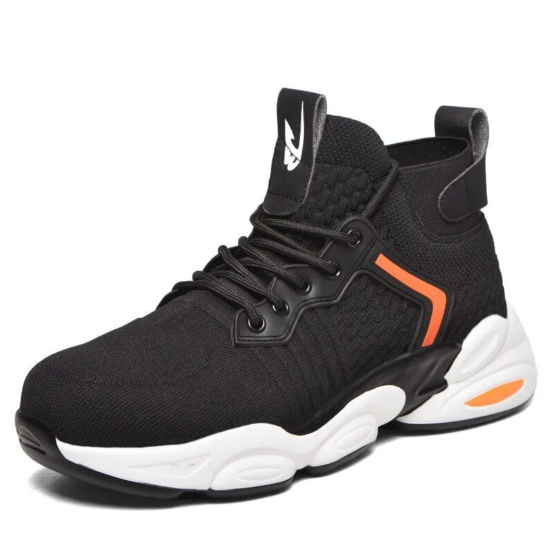 Anti-smashing Men Safety Shoes Indestructible Work Shoes Puncture-Proof Work Sneakers Male Steel Toe Shoes Work Safety Boots