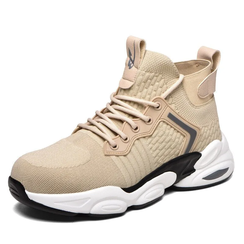 Anti-smashing Men Safety Shoes Indestructible Work Shoes Puncture-Proof Work Sneakers Male Steel Toe Shoes Work Safety Boots