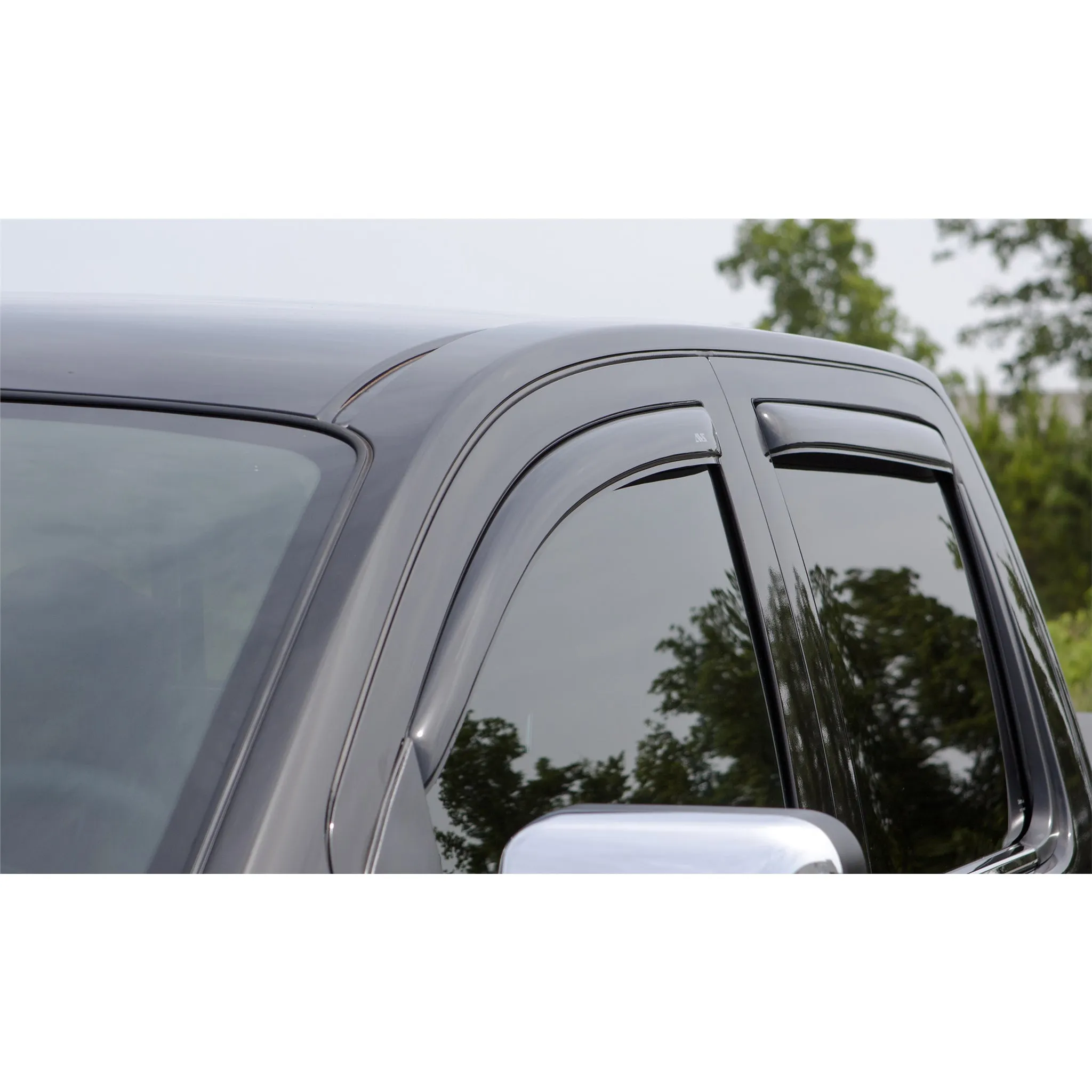 Auto Ventshade In-Channel Ventvisor - Front/Rear - Smoke - Jeep Gladiator/Wrangler 2018-22
