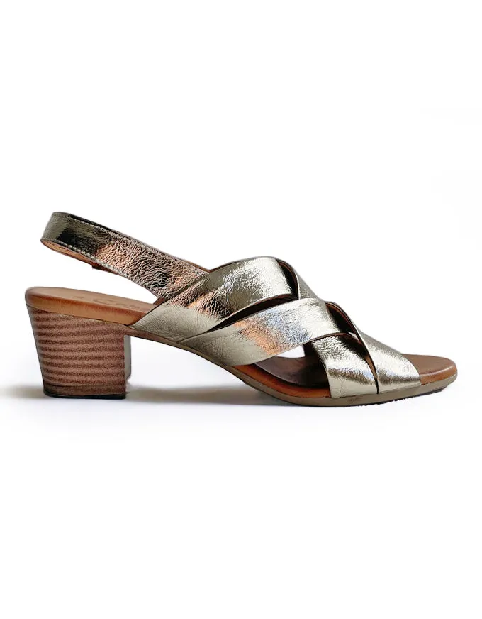 Ayten Heel Sandals Pewter