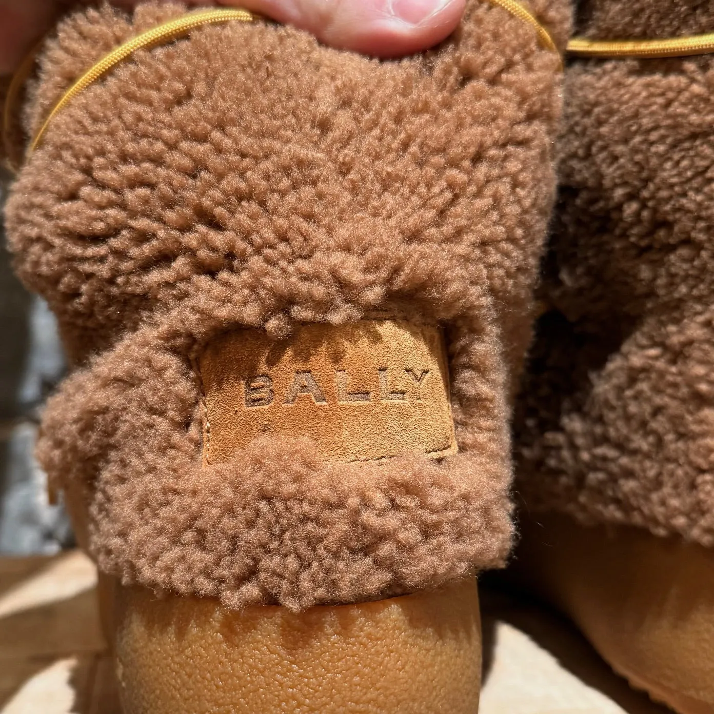 Bally FW22 Tan Corviglia Shearling Boots