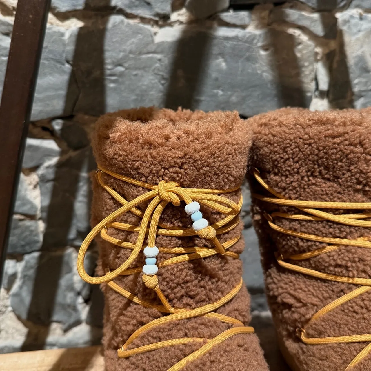 Bally FW22 Tan Corviglia Shearling Boots