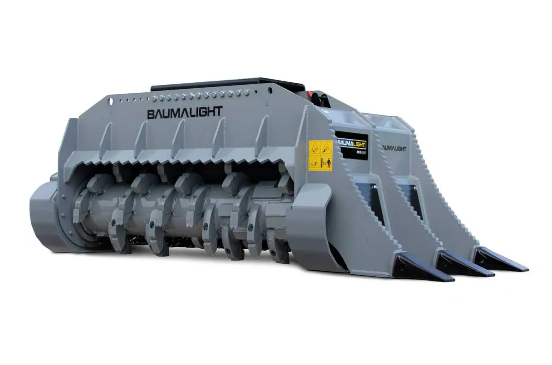 Baumalight Heavy Duty Fixed Tooth Mulcher | Model MX1160R & MX960R | Rotor Width 60" | Weight 2,910 - 2,925 lbs | For Excavators