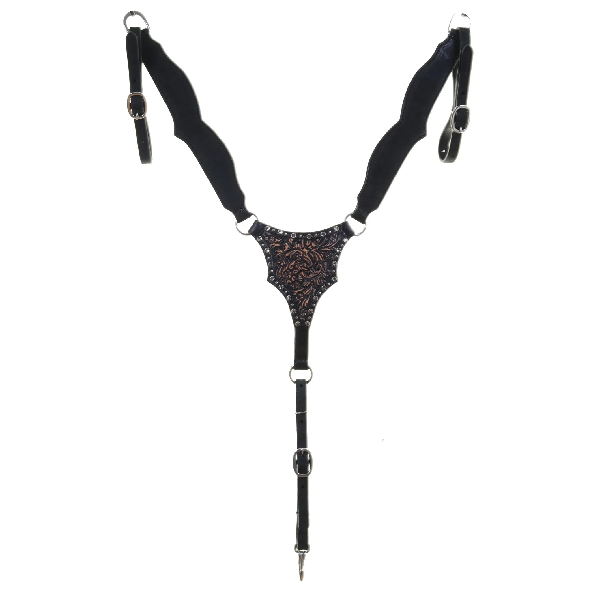 BC1151 - Acorn Tooled Breast Collar