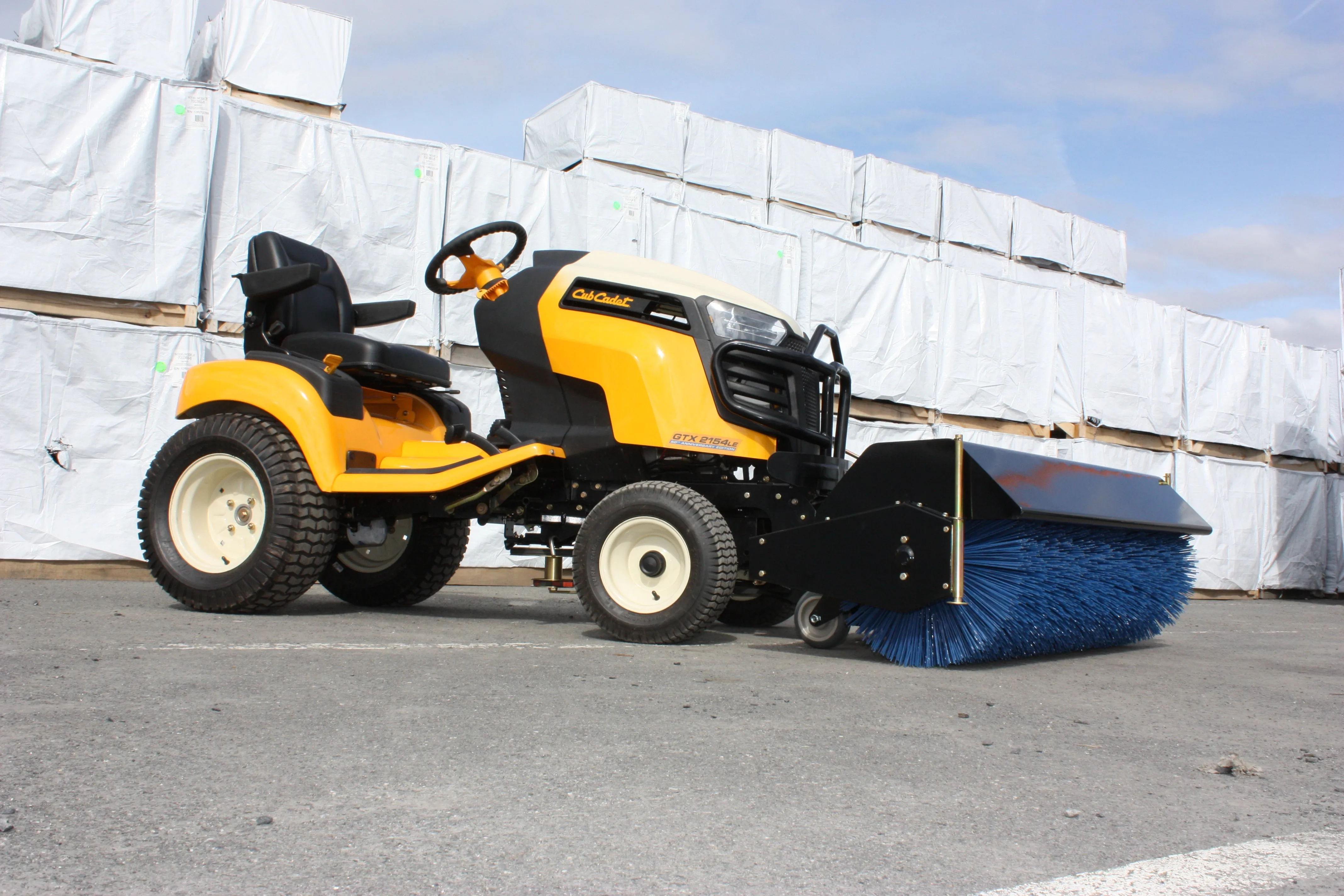 Bercomac 48" Rotary Broom For Lawn & Garden Tractors | 13-28HP | For Tractors