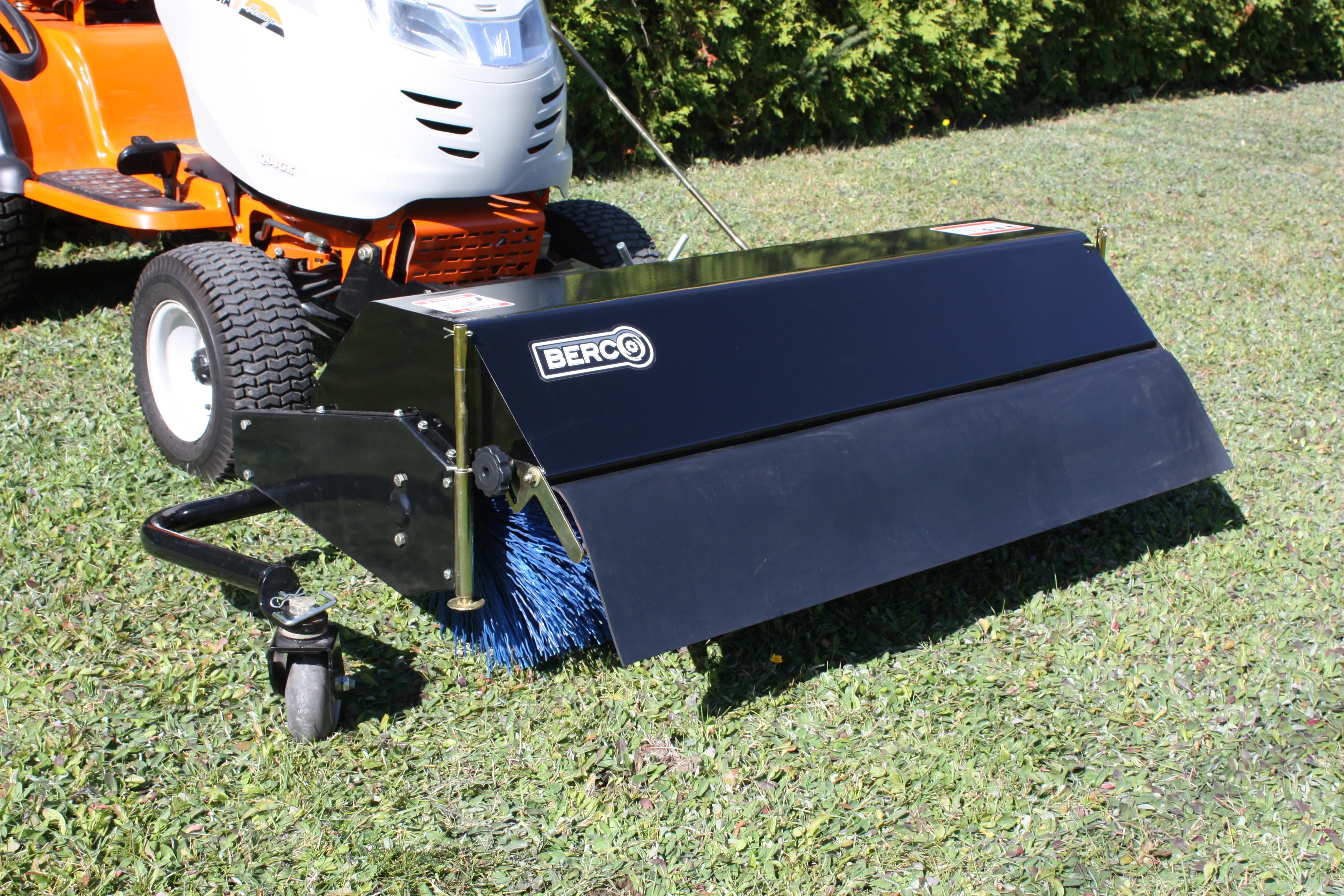 Bercomac 48" Rotary Broom For Lawn & Garden Tractors | 13-28HP | For Tractors