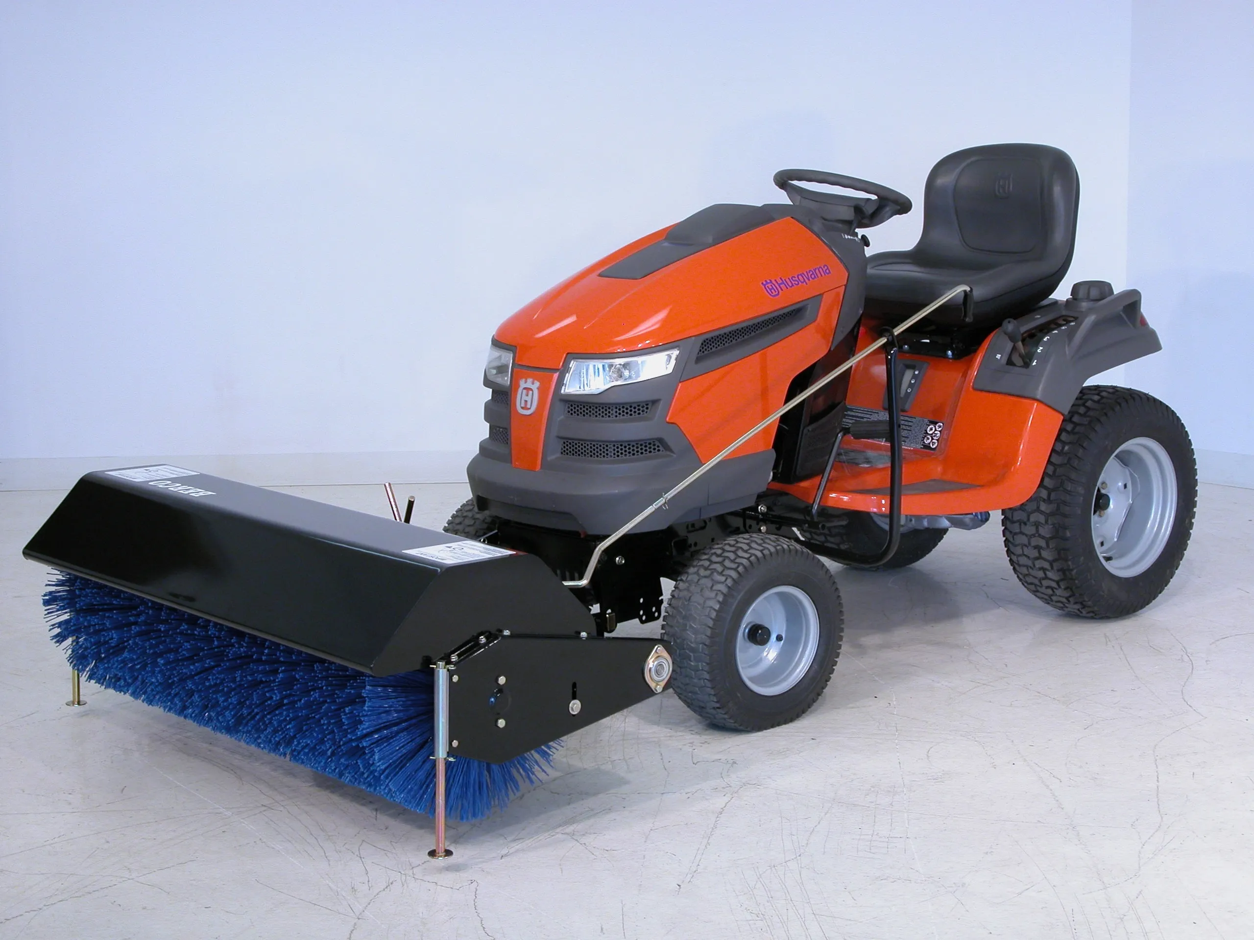 Bercomac 48" Rotary Broom For Lawn & Garden Tractors | 13-28HP | For Tractors