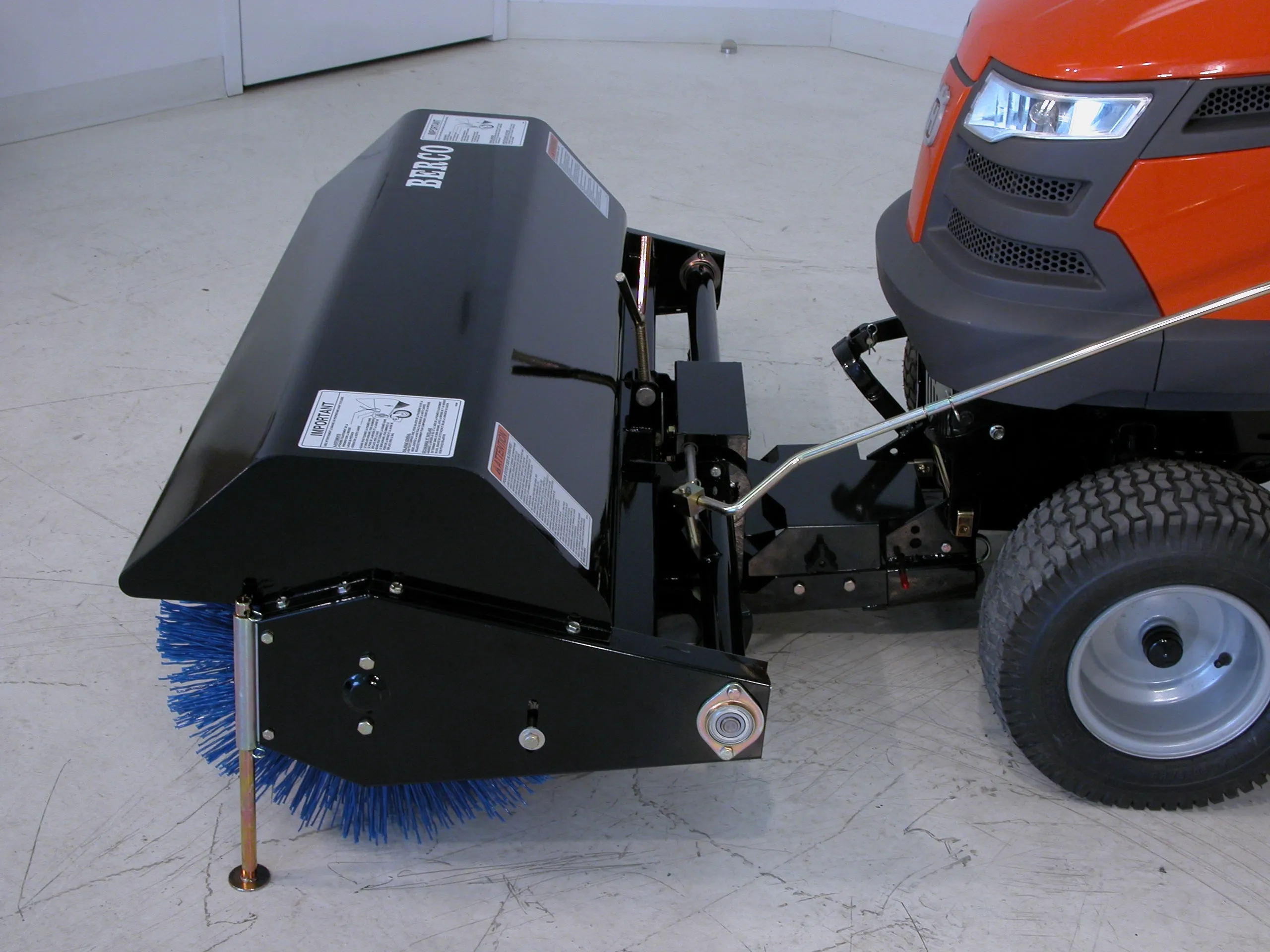 Bercomac 48" Rotary Broom For Lawn & Garden Tractors | 13-28HP | For Tractors
