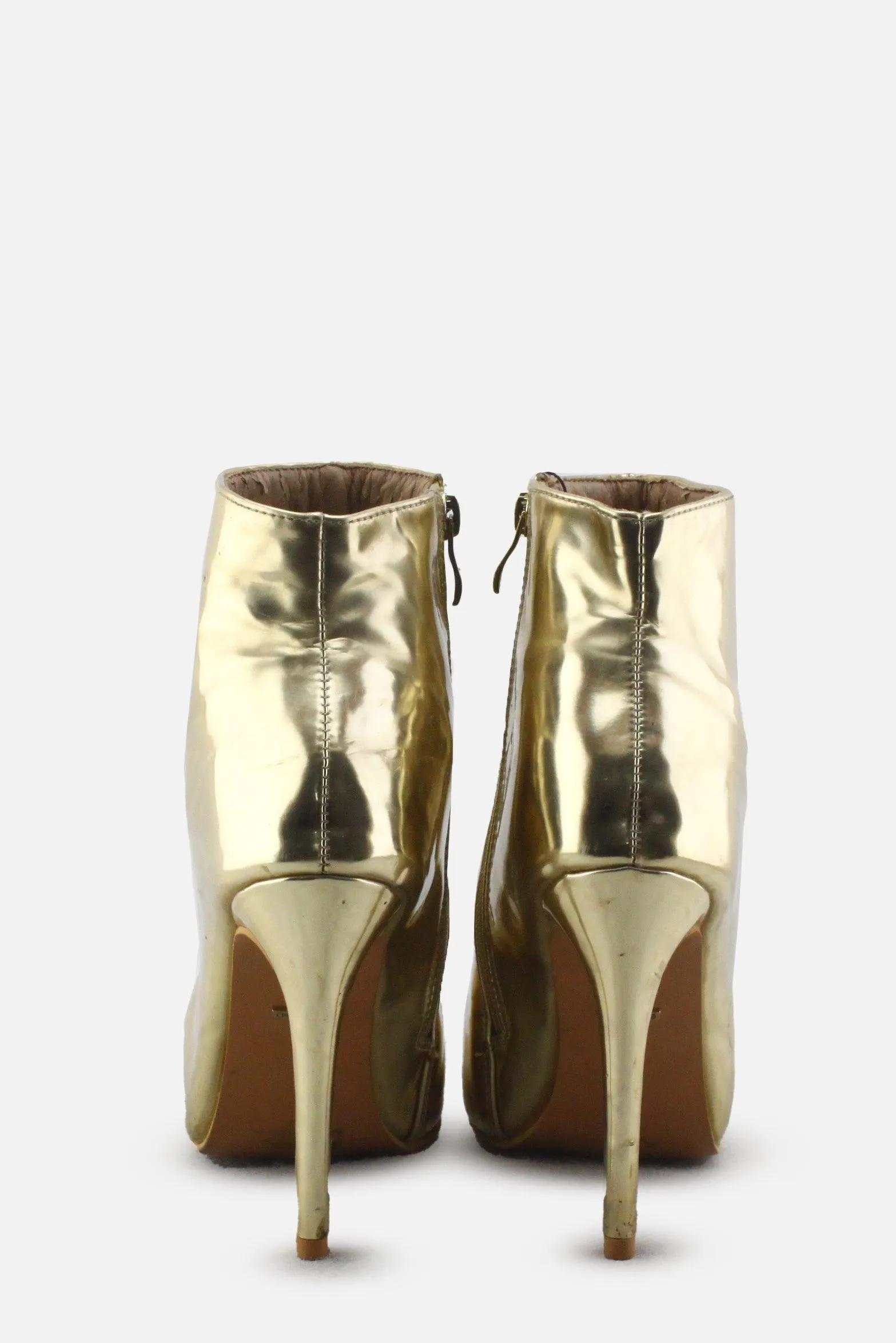 Billini Zipper Stilettos Ankle Boots | 100% Synthetic Leather