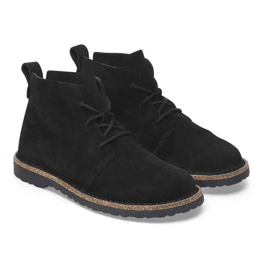 Birkenstock Uppsala Mid Suede Shearling Black Women's