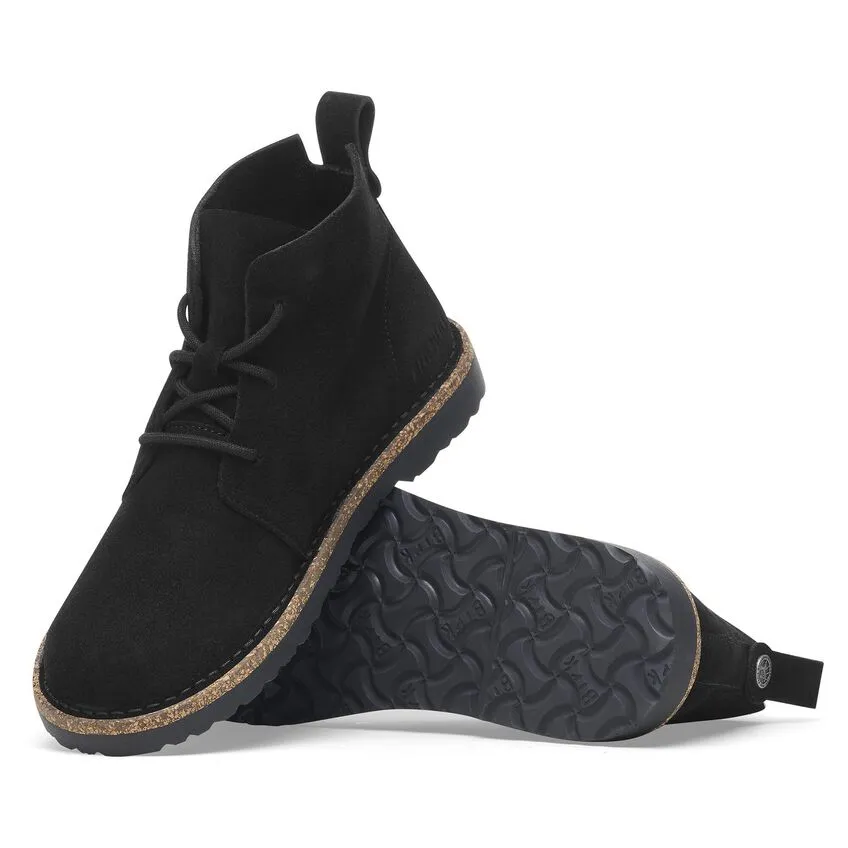 Birkenstock Uppsala Mid Suede Shearling Black Women's