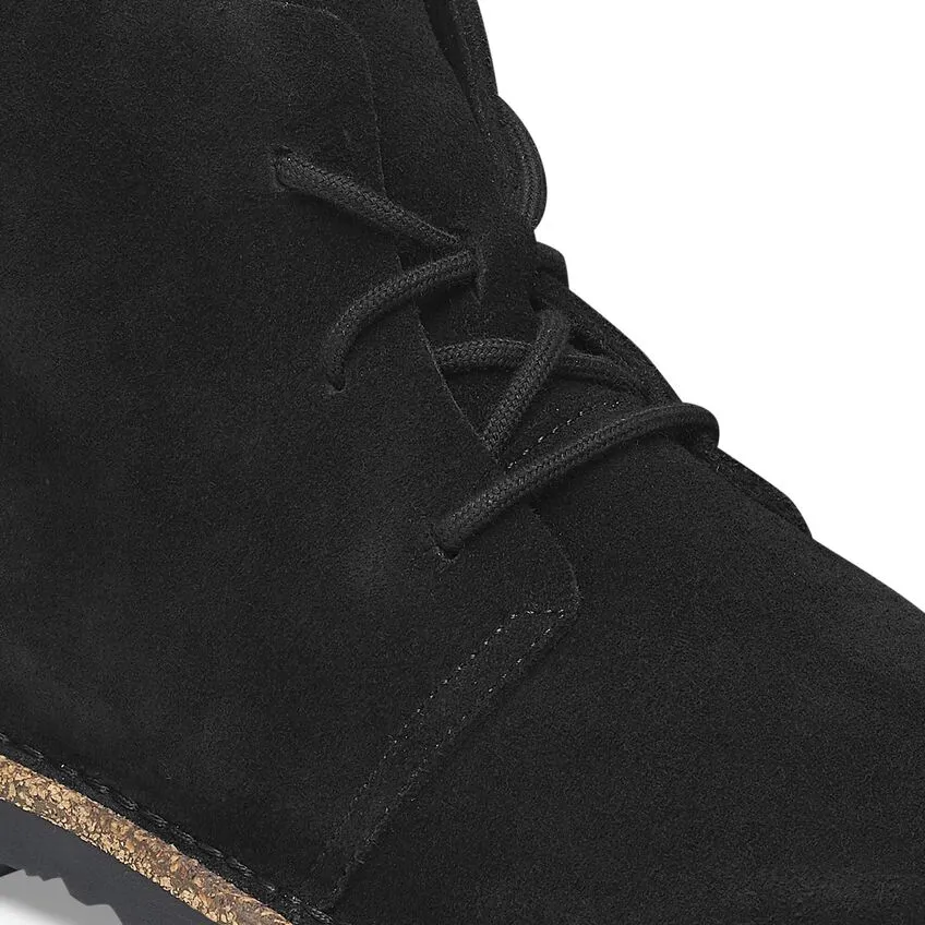 Birkenstock Uppsala Mid Suede Shearling Black Women's