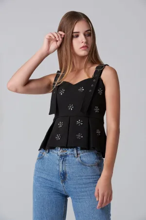 Black Jewel Gladiator Top