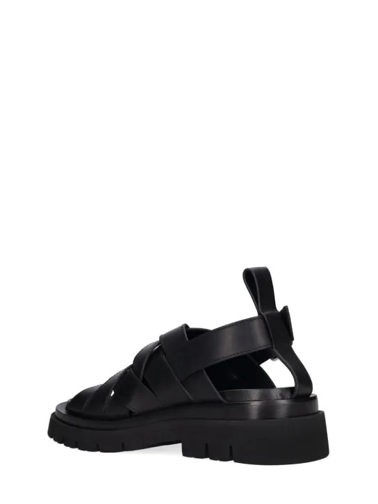 Bottega Veneta   55mm Lug strap leather sandals 