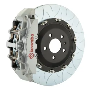 Brembo 18  Wrangler/20  Gladiator Fr GT BBK 6Pist Cast 2pc 380x34 2pc Rotor Slotted Type3-Silver