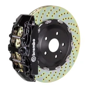 Brembo 18  Wrangler/20  Gladiator Front GT BBK 6 Piston Cast 2pc 380x34 2pc Rotor Drilled-Black