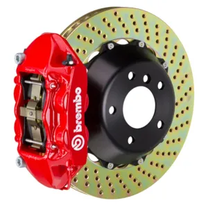 Brembo 20  Gladiator Rear GT BBK 4 Piston Cast 380x28 2pc Rotor Drilled-Red