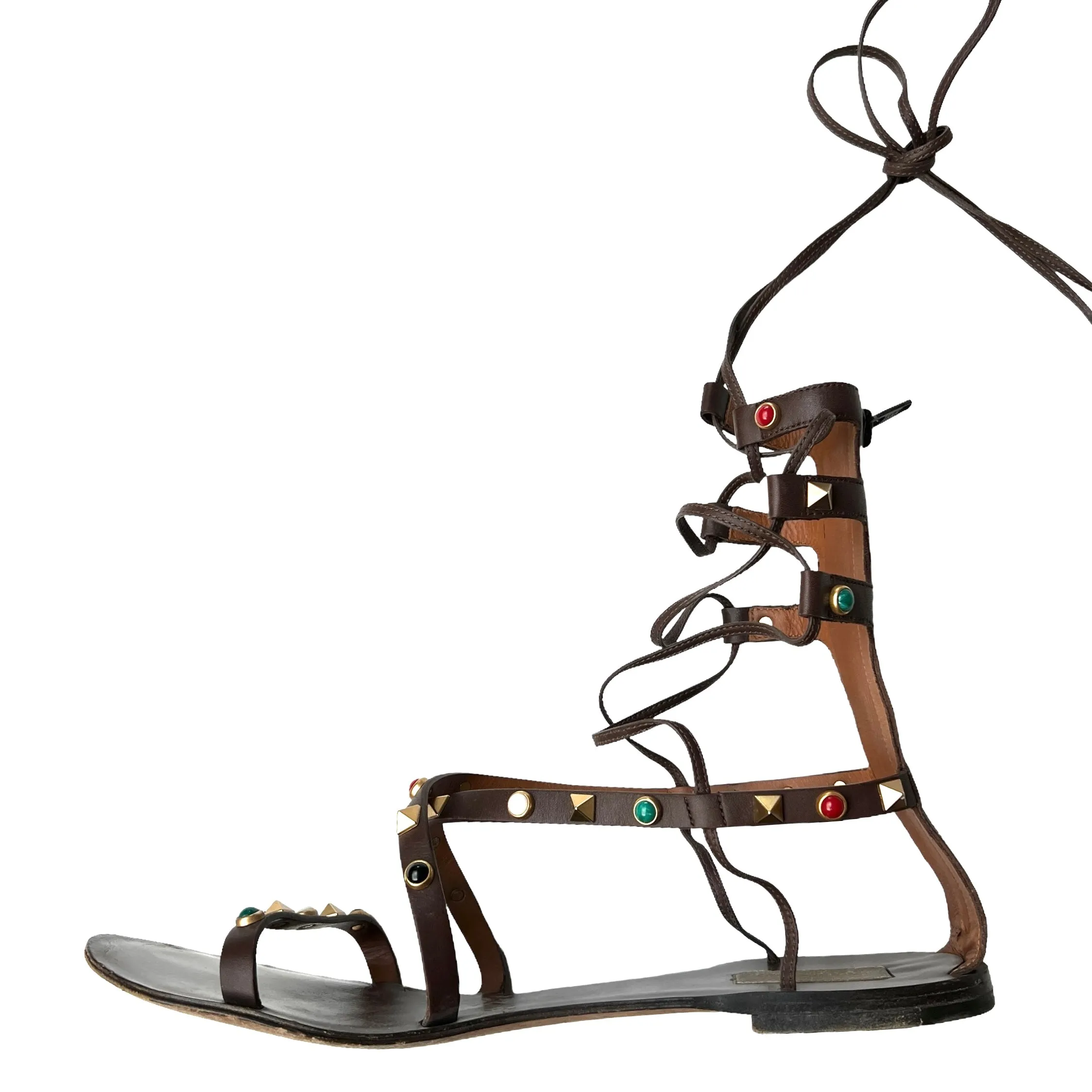 Brown Gladiator Sandals - 11