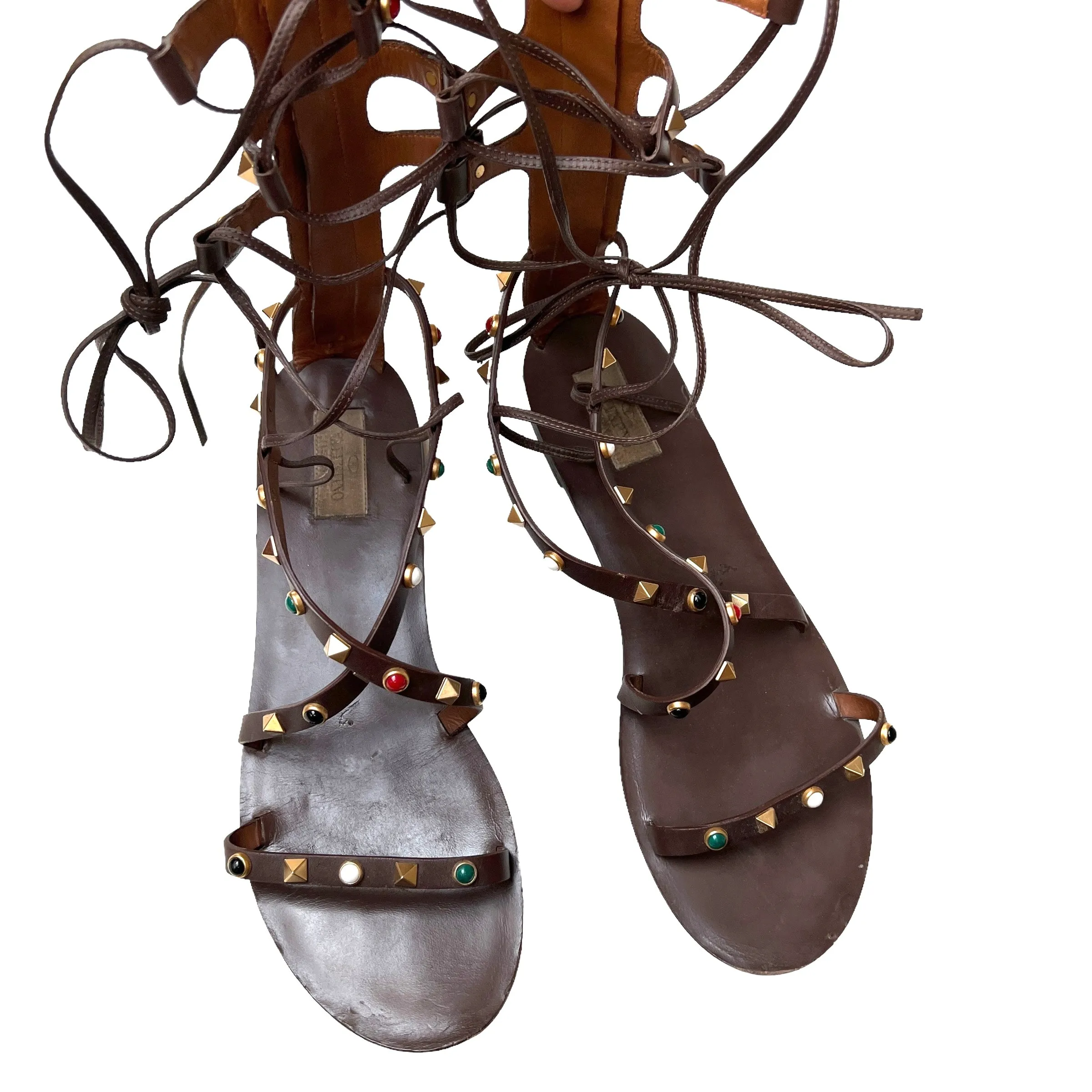 Brown Gladiator Sandals - 11