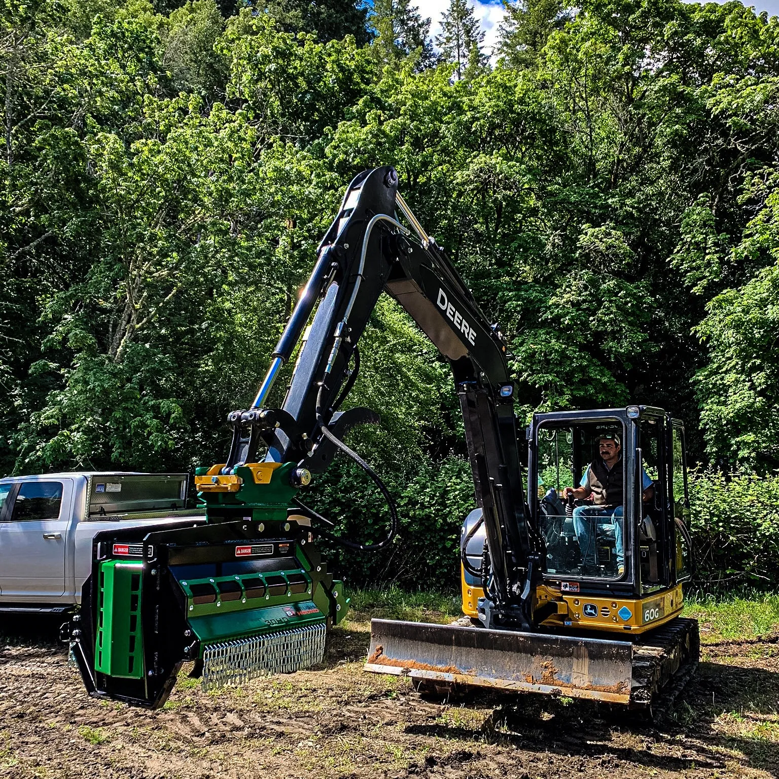 Brush-Hound 30EX Heavy Duty Flail Brush Mower Shredder | 30" Cutting Width For Excavator