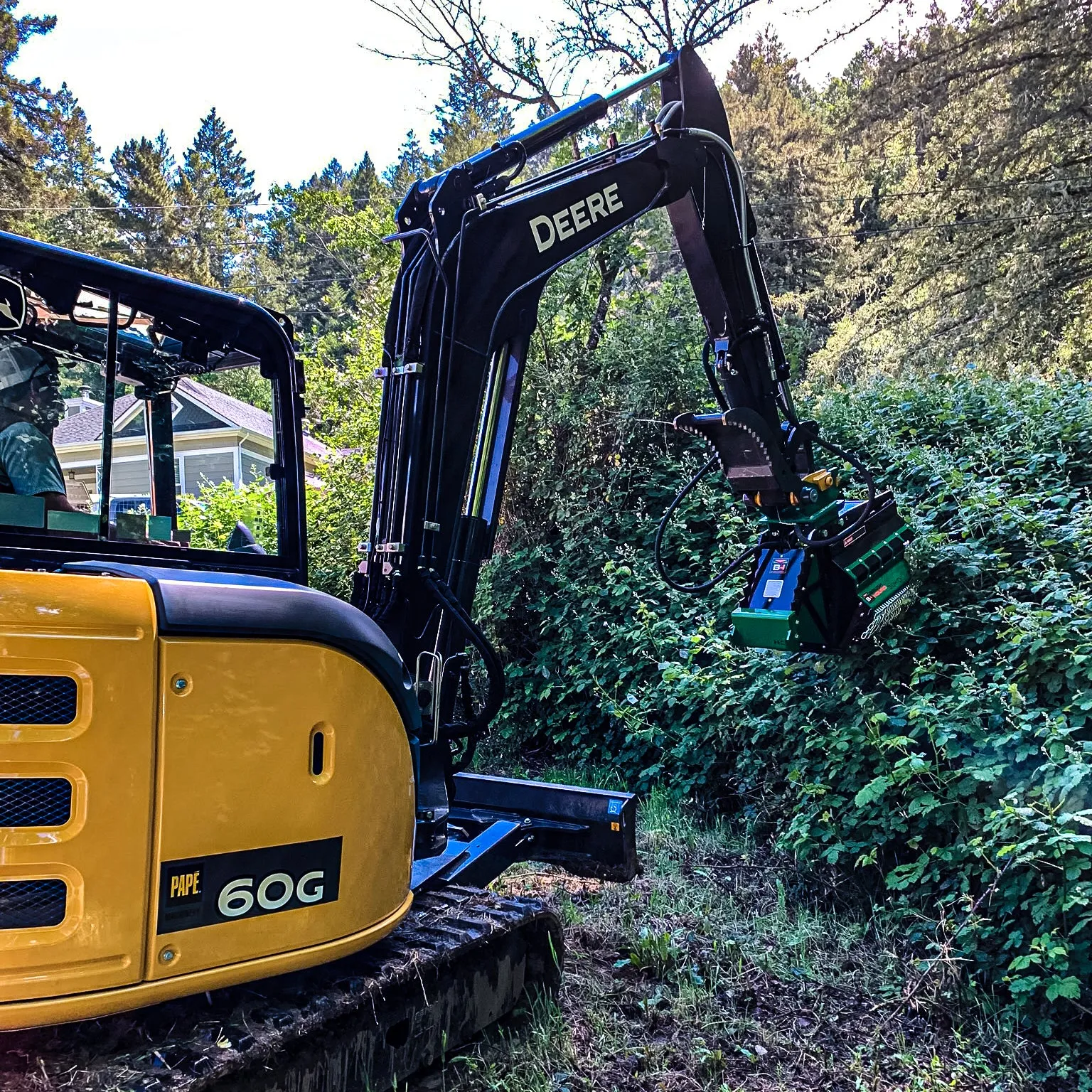 Brush-Hound 30EX Heavy Duty Flail Brush Mower Shredder | 30" Cutting Width For Excavator