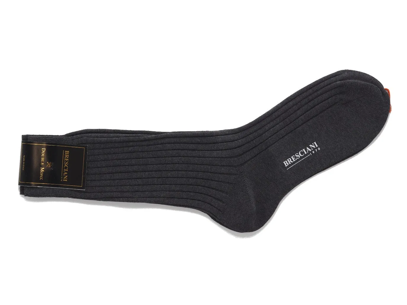 Calf Length Cotton Socks 3-Ply Grey