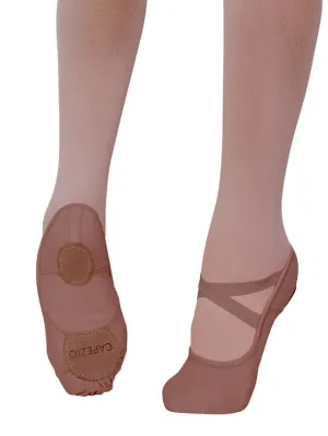 Capezio HANAMI - Canvas Ballet Shoes, 2037W Mocha Adult Size