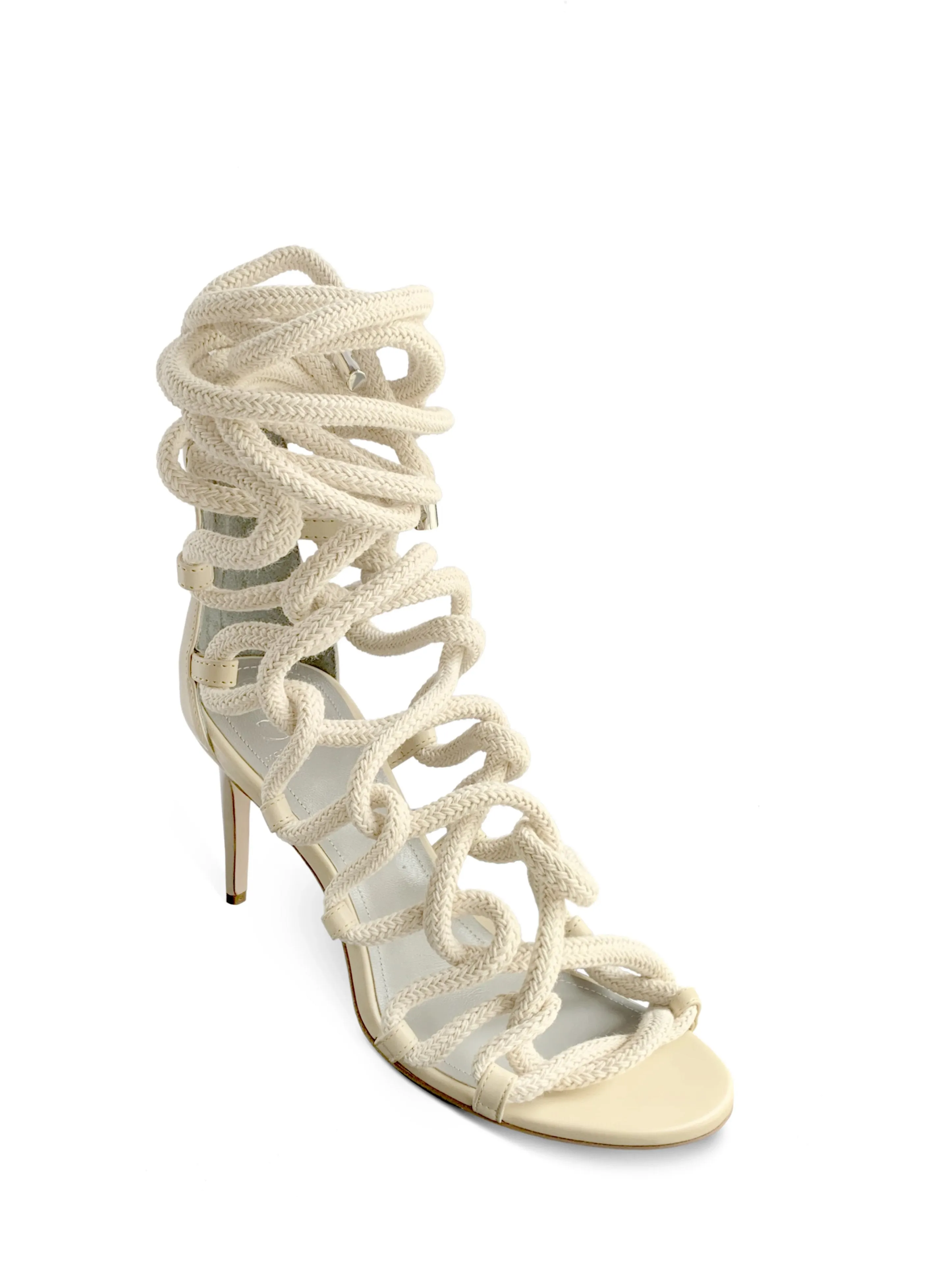 CARLA 80 SAND & NATURAL ROPE SANDALS