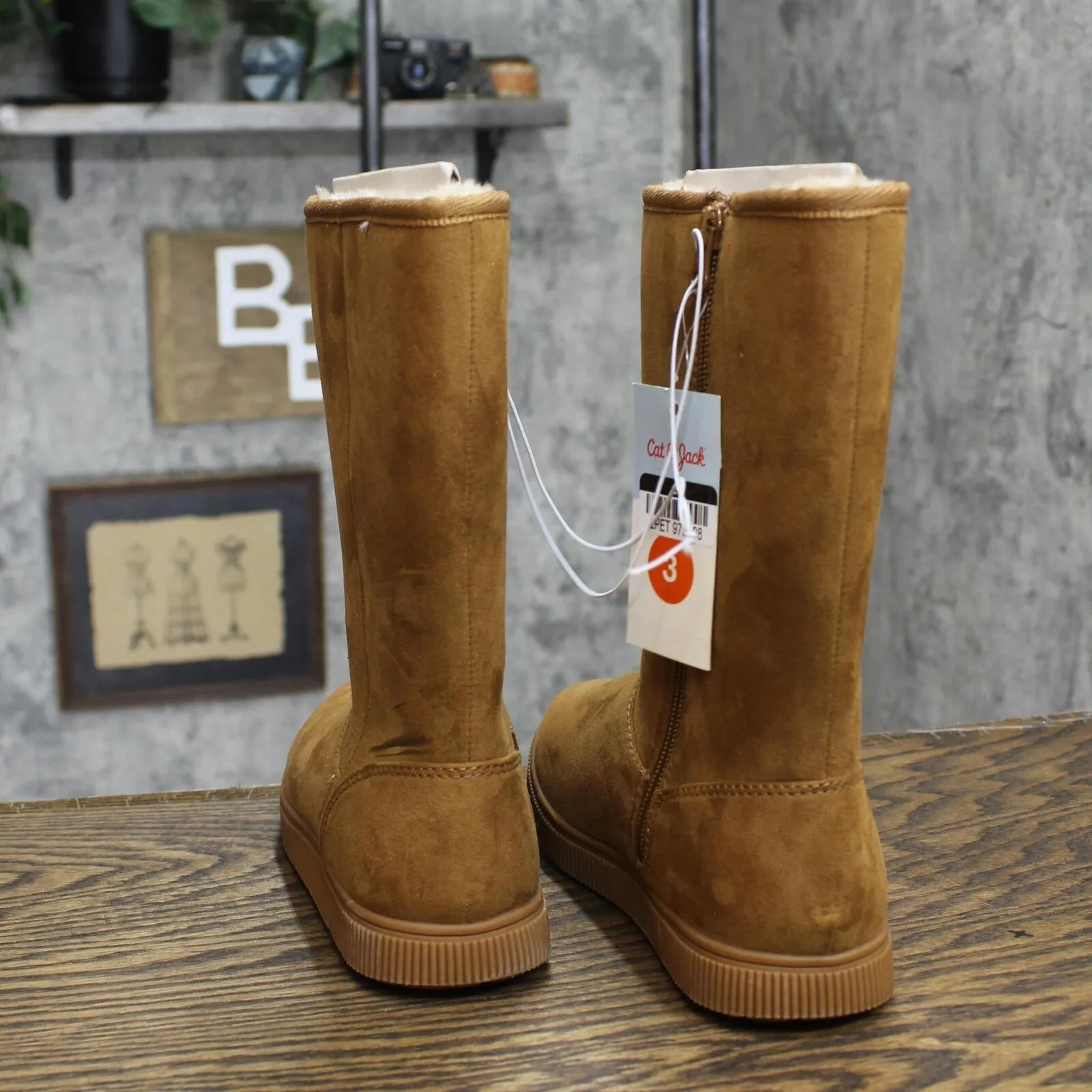 Cat & Jack Girls Natalia Shearling Style Boots 88435465